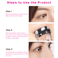 thumbnail image 3 of Pinkiou Eyelash Curler Stainless Steel with Brush Mascara  Muffle False Eyelashes Accessory Best Professional Tool for Lashes Curls for Daily Makeup, 3 of 9