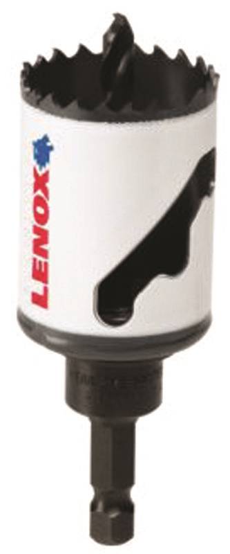 Speed Slot 1772729 Bi-Metal Hole Saw, 1-1 2 in Dia, 1 4 in, High Speed Steel by Lenox