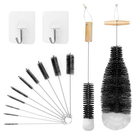 

Ksruee Bottle Brush Cleaner Cleaner Brush Set Long Handle Bottle Brush for Washing Wine Beer Swell Decanter Thermos and Long Narrow Neck Bottles well-liked