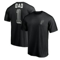 Men's Black San Antonio Spurs Number One Dad T-Shirt