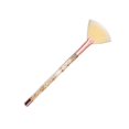 thumbnail image 5 of Fan Makeup Brush Eyeshadow Foundation Brush Durable Softly Touch Your Face Professional Blush Brush Face Highlighting Brush Women Girlfriend Aureate, 5 of 9