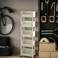thumbnail image 7 of sruoe Kitchen Storage Shelves, Kitchen Storage Carts, Storage Racks and Shelving, Portable Rolling Organizer Storage Shelf for Bathroom Living Room, 7 of 7