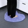 thumbnail image 2 of Kmbangi Floor Mat+Anti-Slip Solid Color Heart-Shaped Carpet Footcloth, 2 of 9