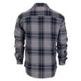 thumbnail image 2 of Gioberti Men's Plaid Checkered 100% Cotton Brushed Flannel Shirt, 2 of 5