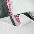 thumbnail image 5 of Homewish Spiral Swirl Quilt Full,Classic Contemporary Full Bedspread Sets,Pink Black,3 Pieces, 5 of 7