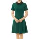 thumbnail image 1 of Dde San Patricio Casual PaMujer, Cuello Peter Pan, Mangas Cortas, Vestido De Punto Acampanado Por EnciDe RodilVerde M, 1 of 4
