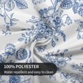 thumbnail image 6 of Blue Floral Tablecloth Round 70 Inch Vintage Chinoiserie Blue Table Cloth Polyester Fabric Spring Summer Flowers Farmhouse Table Cover for Kitchen Party Picnic Outdoor Decor, 6 of 6