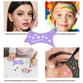 thumbnail image 3 of Plantillas de silicona para sombras de ojos, herramienta de maquillaje de ojos, fácil de usar para el maquillaje, 1 unidad, 3 of 3