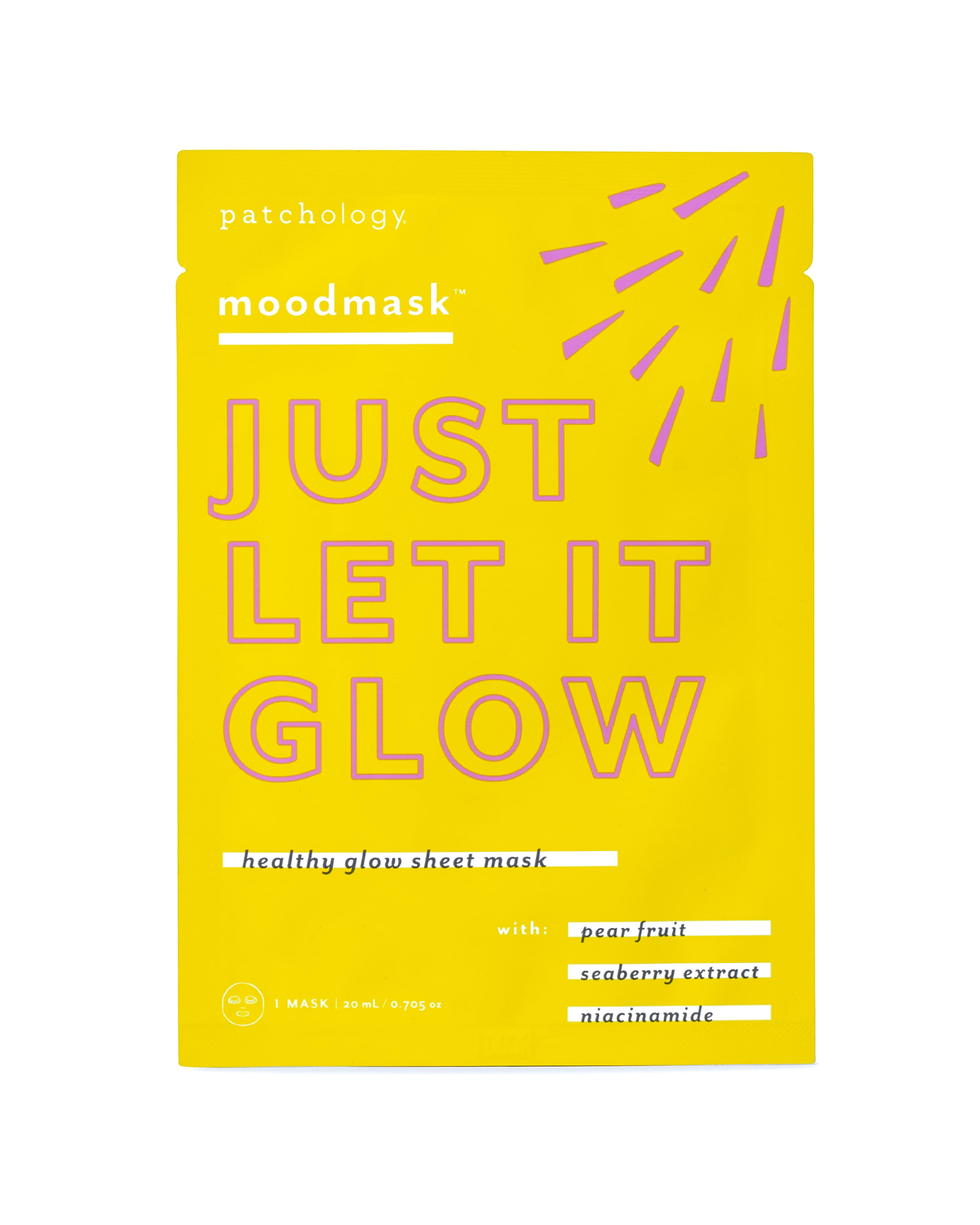 Patchology moodmask Just Let It Glow Sheet Mask-- Single