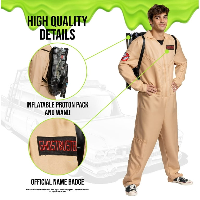 Disguise Adult Deluxe 80s Ghostbusters Jumpsuit Costume - Size XX 