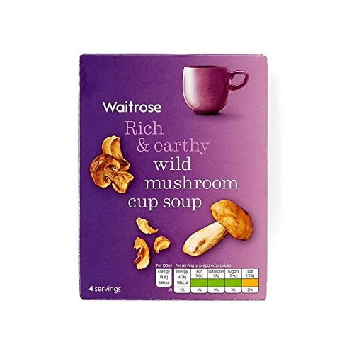 Wild Mushroom & Madeira Cup Soup Waitrose 4 x 24g Pack of 6 Walmart