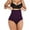 Purple, variant on FANNYC Women's High-Waist Seamless Body Shaper Briefs Firm Control Tummy Thong Shapewear Panties Cincher Girdle Underwear Black Up To Size 3XL