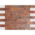 thumbnail image 3 of Dundee Deco's Red Brown Faux Bricks PVC 3D Wall Panel, 2.9 ft X 2.1 ft (90cm X 64cm), Pack of 5, Interior Design Wall Paneling Decor, Total Coverage 31 sq. ft. (2.9 sq. m), 3 of 4