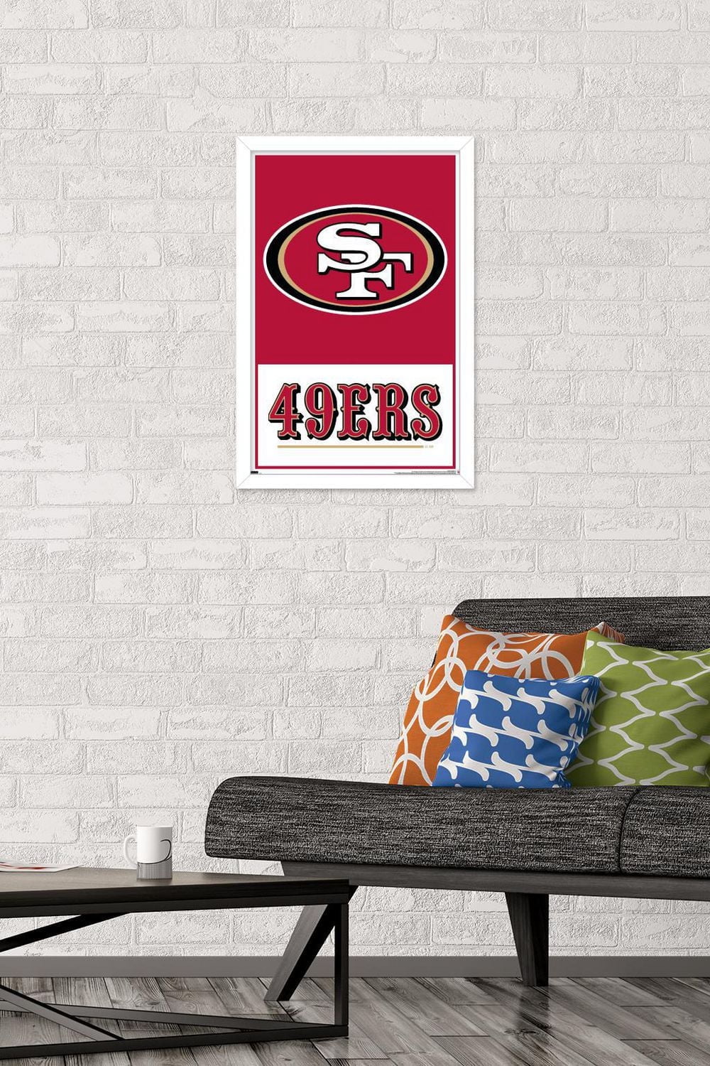 NFL San Francisco 49ers - Logo 21 Wall Poster, 22.375" x 34" Framed