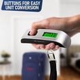 thumbnail image 6 of Luggage Weight Scale for Packages - Hanging Scales for Weighing Packages Portable Luggage Scale Travel Essentials 110lb/50kg - Small Suitcase Scale for Travel Accessories for Women & Men, 6 of 10