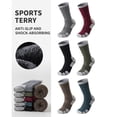 thumbnail image 4 of Domzle Hiking Socks, Moisture Wicking Breathable Cushioned Running Socks, Anti-Blister Socks for Men Women Army Green, 4 of 4