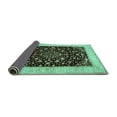 thumbnail image 2 of Ahgly Company Indoor Rectangle Persian Turquoise Blue Traditional Area Rugs, 8' x 10', 2 of 4
