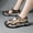 Khaki, variant on Breathable Adjustable Non-Slip Closed-Toe Outdoor Hiking Sandals for Men
