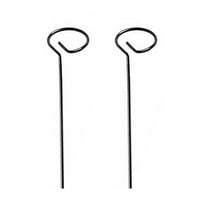 Viveous Support Stakes Metal Amaryllis Orchid Rose Tomatoes Peony Gladiolus Sunflower Garden Flower Stakes Garden Accessories 2PCS 40 x 6 x 6cm