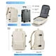 thumbnail image 4 of Mochila de viaje VGCUB grande de 40 litros para ordenador portátil de 17 pulgadas, color beige, 4 of 9