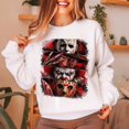 thumbnail image 2 of Vintage Horror Halloween Sweatshirt, Scary Movie Fan Merch, 2 of 4