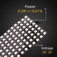 thumbnail image 4 of LED Matrix Panel, WS2812B RGB 832 Pixels Digital Flexible Dot Matrix Individually Addressable LED Display Screen, 4 of 5