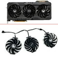 thumbnail image 2 of Ventilateur 95MM 7PIN T129215SU CF1010U12S FDC10U12S9-C GPU pour ASUS TUF GAMING Radeon RX 6700 6800 XT OC version graphics FAN 4pin, 2 of 6