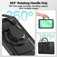 thumbnail image 2 of [PST] Samsung Galaxy Tab A11 / A9 Defender Case SM-X133 SM-X110, Shockproof Heavy Duty Rugged Kickstand Case with Rotate Stand, 2 of 4