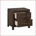 thumbnail image 2 of Bedroom Set, Kenzo Modern Queen 4PC with Storage, LED Headboard, Bluetooth - Walnut Brown | Bookcase Beds | Double Dressers, 2 of 17