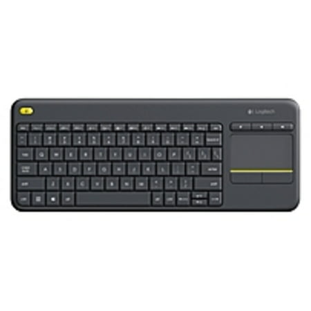 Logitech WIRELESS TOUCH KEYBOARD K400 PLUS HTPC keyboard for PC connected (Best Keyboard For Touch Typing)