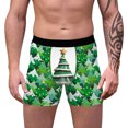 thumbnail image 4 of Odeerbi Rollback Mens Underwear Seamless Boxer Briefs Christmas Digital Printing Breathable Close Fitting Underpants Comfortable Boxers Green, 4 of 7