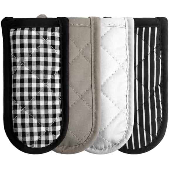 4PCS Cast Iron Skillet Handle Covers, Pot Holders for Kitchen, Cast Iron Handle Cover, Reusable Heat Protection Non Slip Skillet Holder Sleeves Mitt for Frying Pan Kitchen Supplies