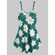 thumbnail image 1 of Margarita punteada ojo de la cerradura con tiras más el tamaño de Cami Rosegal Camisetas sin mangas de talla grande, 1 of 5