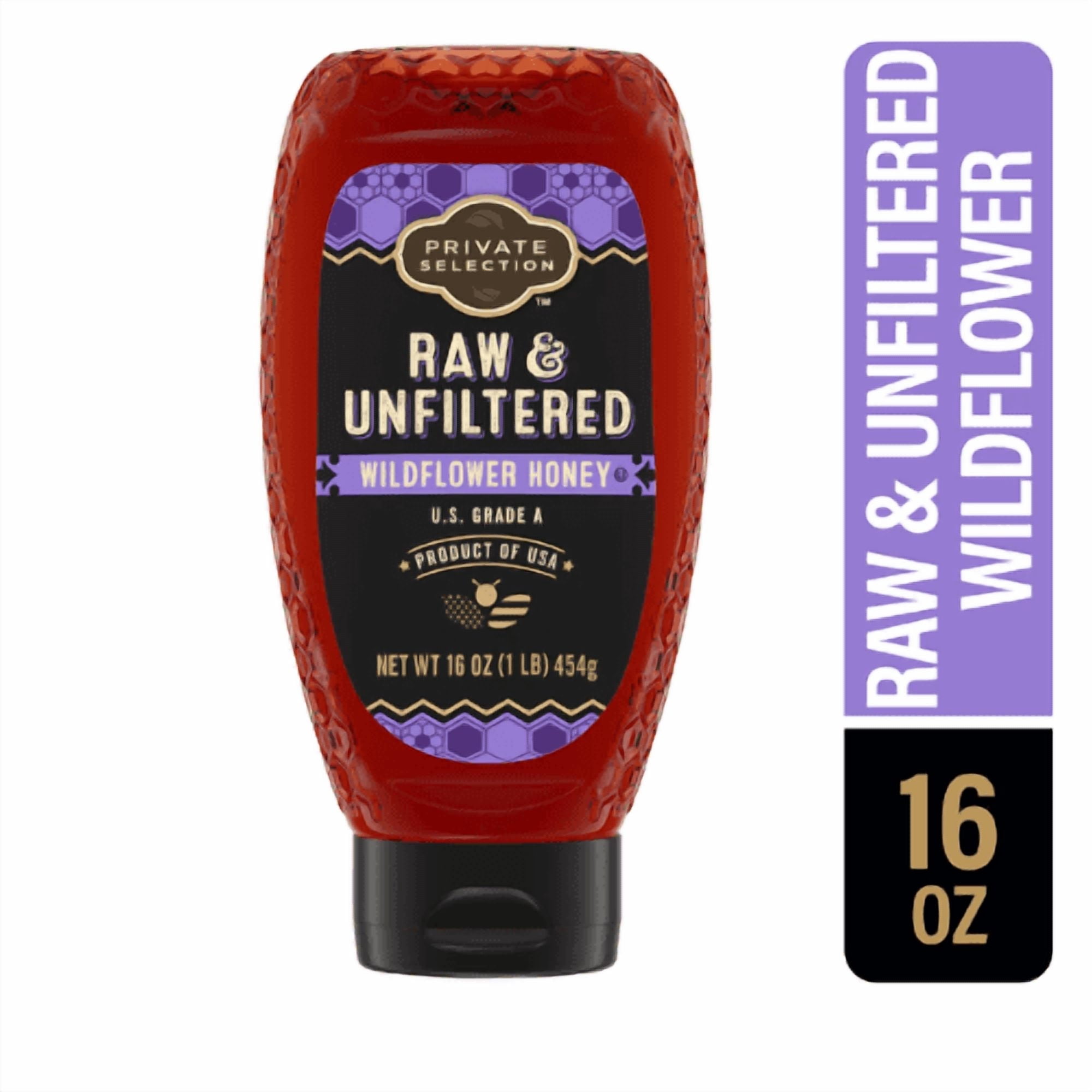 Private Selection Wildflower Raw & Unfiltered Honey 16 oz, 2 Pack