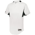 thumbnail image 2 of Holloway Sportswear M Boys  Game7 Two-Button Baseball Jersey White/Black 221224, 2 of 2