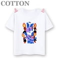 thumbnail image 3 of Camiseta de algodón de manga corta con cuello redondo para niños y niñas, ropa informal de dibujos animados de Elemental Disney Anime, para verano, 3 of 5