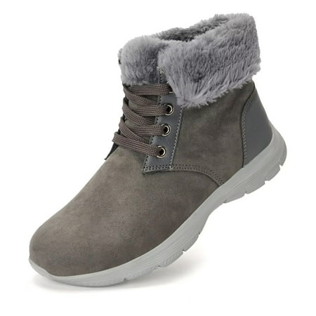 

TIOSEBON Women s Snow Warm Anti-Slip Walking Lightweight Comfortable Boots Deep Gray US6