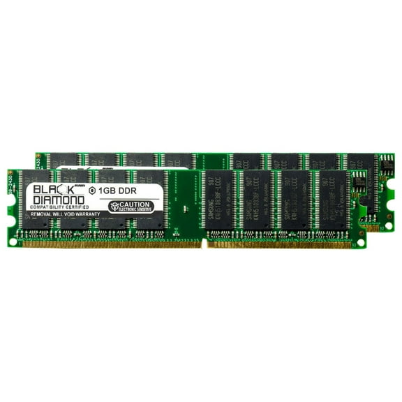 2GB 2X1GB RAM Memory for Biostar M7 Series M7VIG Pro-D DDR DIMM 184pin PC2100 266MHz Black Diamond Memory Module Upgrade