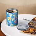 thumbnail image 3 of 12oz Coffee Tumblers Pioneer Flower Floral Print Pattern Stainless Steel Vacuum Insulated Travel Tumbler Coffee Cups Mug with Lid and Straw with Cleaning Brush for Cold & Hot Drinks, 3 of 5