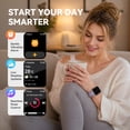 thumbnail image 5 of ACHOICE 1.8" Smart Watch for Women Men, Fits for Android and iPhone, Fitness Tracker with Bluetooth Call, Smartwatch with Alexa Built-in, 105+ Workout Tracker, IP68 Waterproof, for Gift Purple, 5 of 9