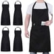 thumbnail image 1 of 4 Pack Chef Aprons, Black Apron with 2 Pockets, Waterproof Adjustable Apron for Men Women,Professional Cooking Apron for Cooking, Gardening, Restauran, 1 of 5