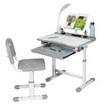 thumbnail image 1 of Costway Kids Desk and Chair Set Height Adjustable Children School Study Desk w/LED Light for Boys & Girls, 1 of 7