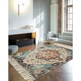 thumbnail image 4 of Rustic Geometric,Large Area Rug 4x6ft Woven Runner Rug,Farmhouse Shabby Chic Ethnic Tribal Washable Living Room Bedroom Kitchen Bathroom Classroom Carpet with Tassels,Indoor Outdoor Throw Door Mat, 4 of 5