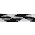 thumbnail image 2 of White / Black Thick 3/4" Width Flat Athletic Sneaker 54 Inch Shoelaces, 2 of 3