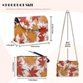 thumbnail image 7 of Pzuqiu Maple Leaf Crossbody Bags Leather Women with Chain Strap Exquisite Quilted Leather Crossbody Bags for Women Compact Craftsmanship for Daily Use and Travel, 7 of 7