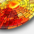 thumbnail image 3 of Designart - Return of Stained Glass' Contemporary Metal Circle Wall Art, 3 of 4
