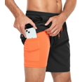 thumbnail image 1 of SURJDE Mens Swim Trunks Quick Dry Mens Board Shorts Bathing Suits Mens Swim Trunks with Compression Liner, 1 of 7