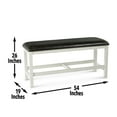 thumbnail image 3 of Steve Silver Hyland Stone Gray and Charcoal Wood 7-Piece Dining Set with Server, 3 of 13