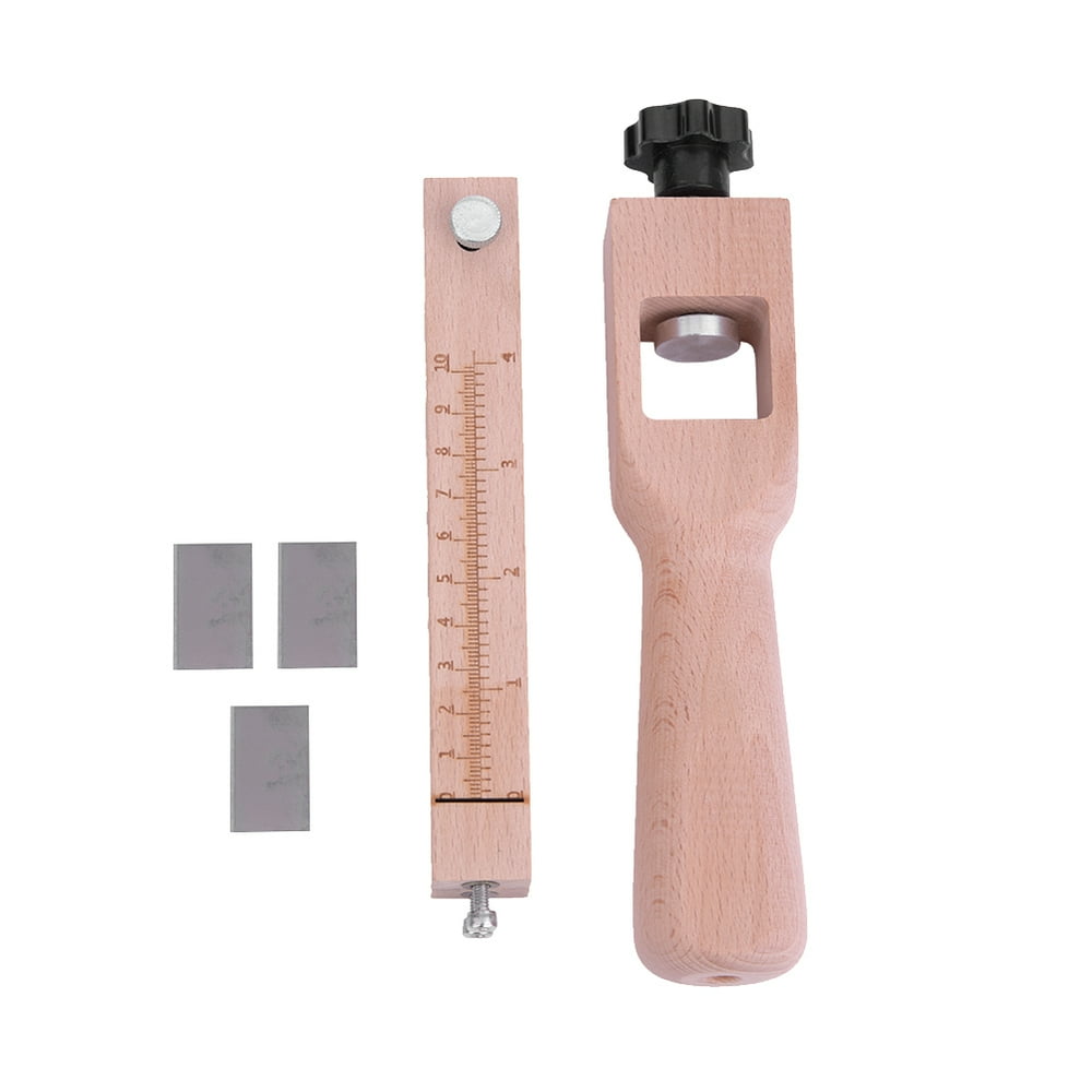 Tebru Adjustable Wooden Strip and Strap Belt Cutter Leather Hand