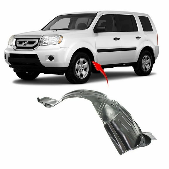 DCP Front Left Driver Side Fender Liner For 2009-2011 Honda Pilot HO1248135